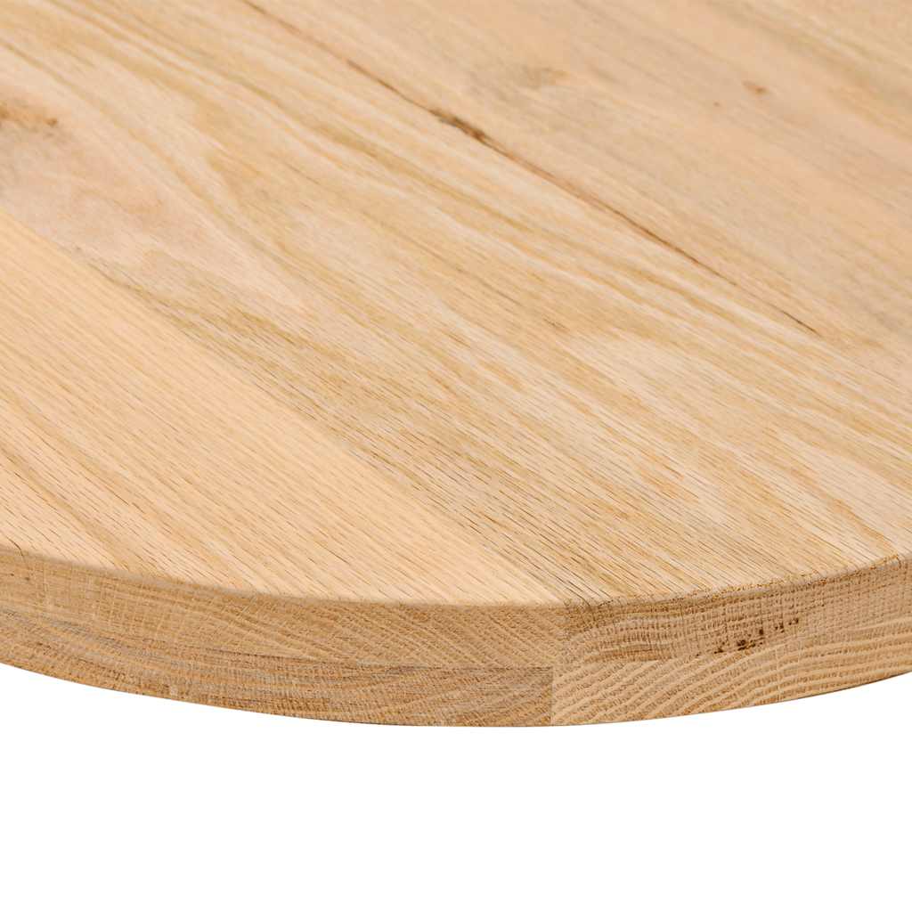 Dessus de table 80x40x4 cm bois de chêne massif ovale - XIOS