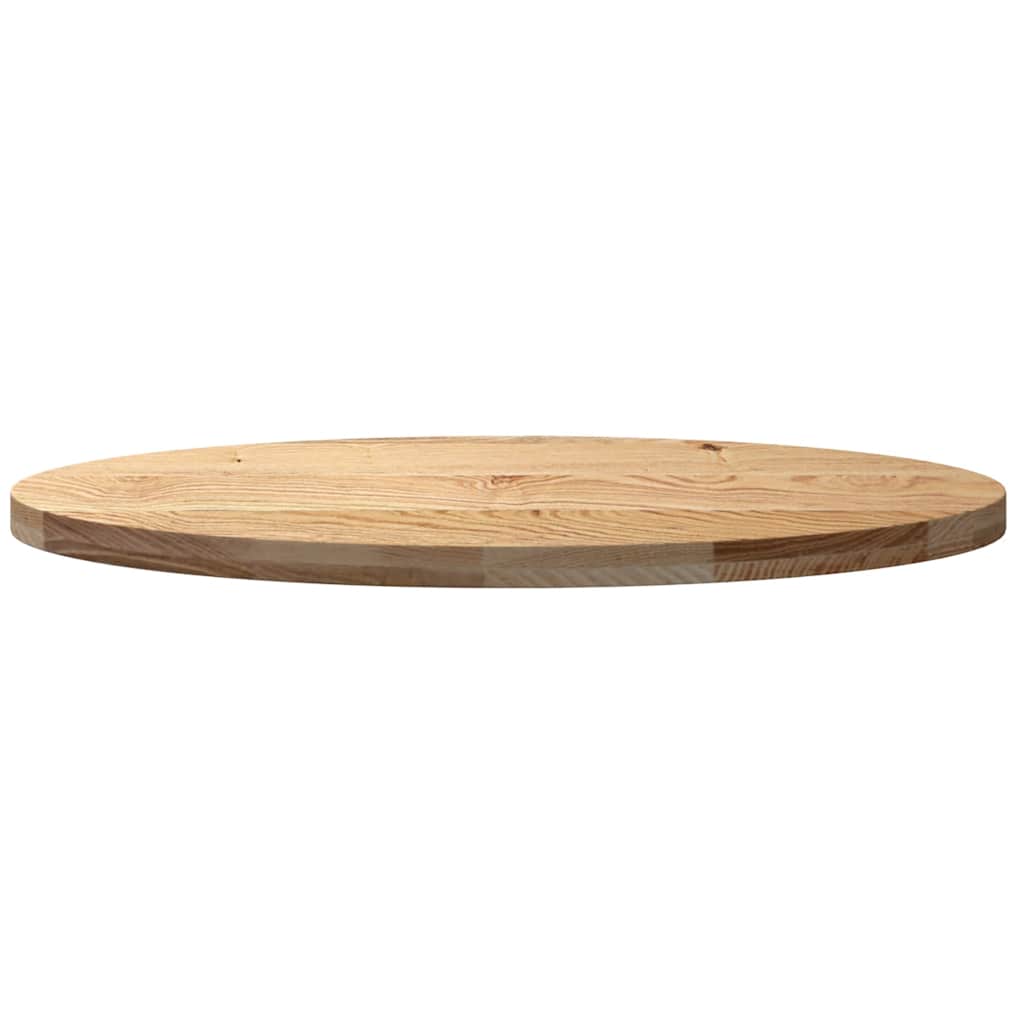 Dessus de table 100x50x4 cm bois de chêne massif ovale - XIOS