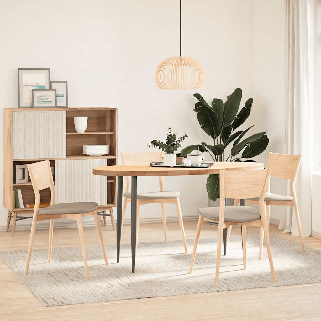 Dessus de table 140x60x4 cm bois de chêne massif ovale - XIOS