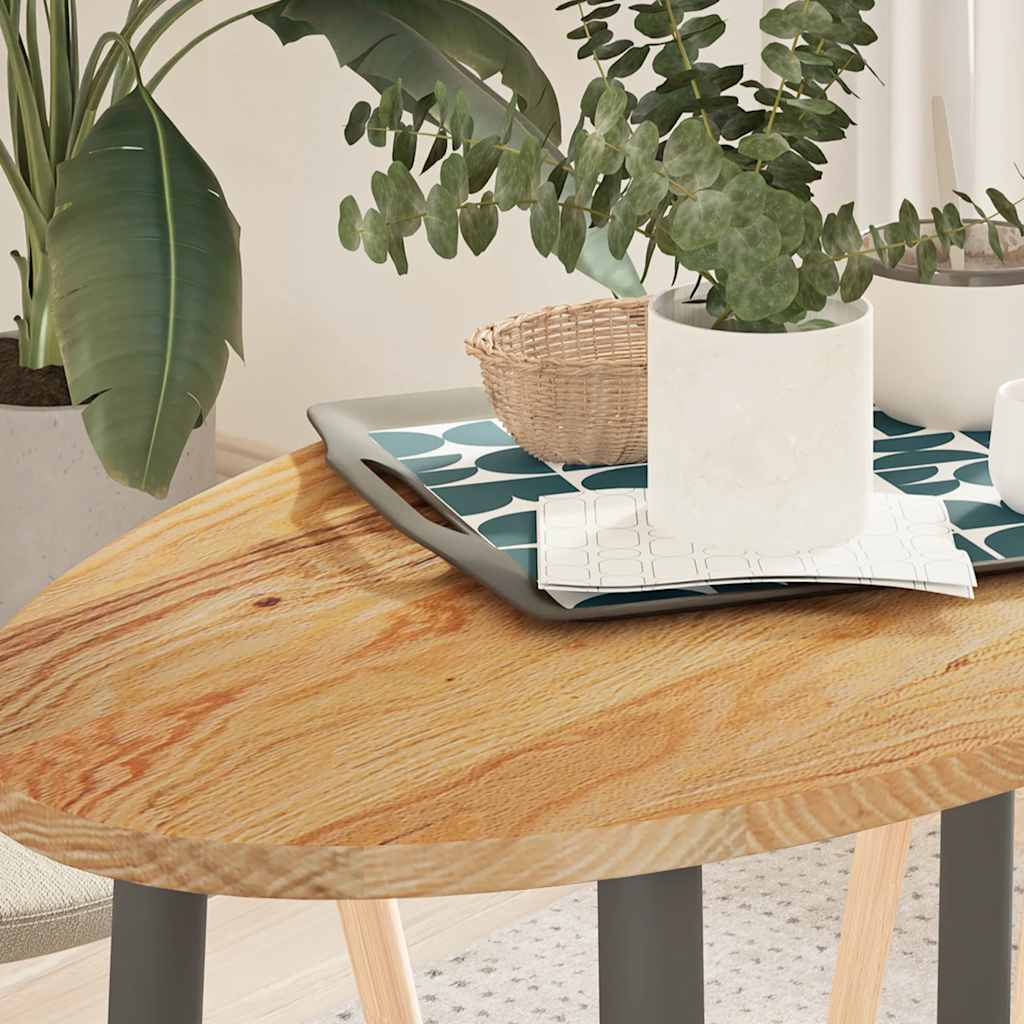 Dessus de table 100x50x2 cm bois de chêne massif ovale - XIOS