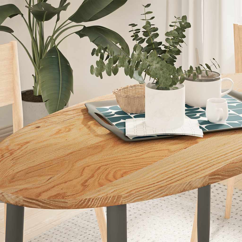 Dessus de table 120x60x2 cm bois de chêne massif ovale - XIOS