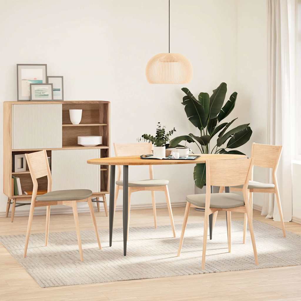 Dessus de table 140x60x2 cm bois de chêne massif ovale - XIOS