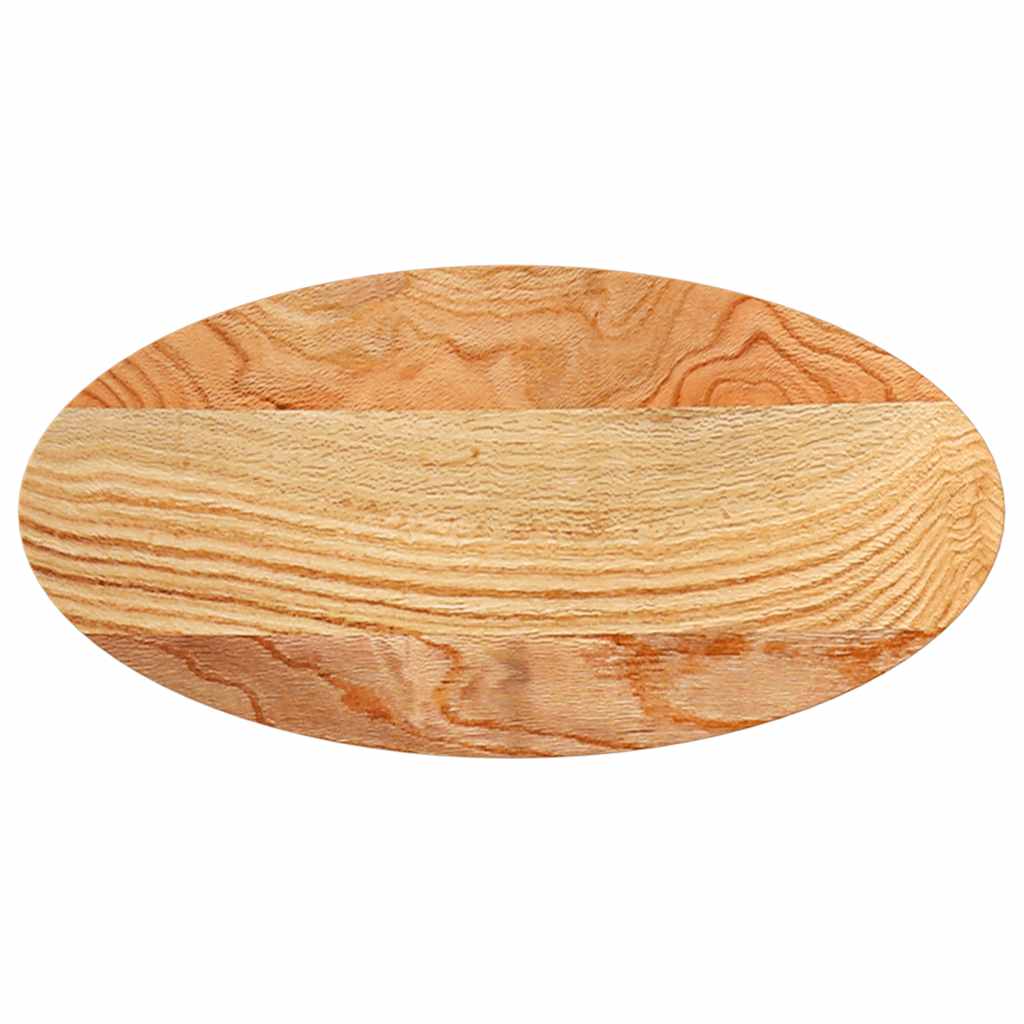Dessus de table 80x40x4 cm bois de chêne massif ovale - XIOS