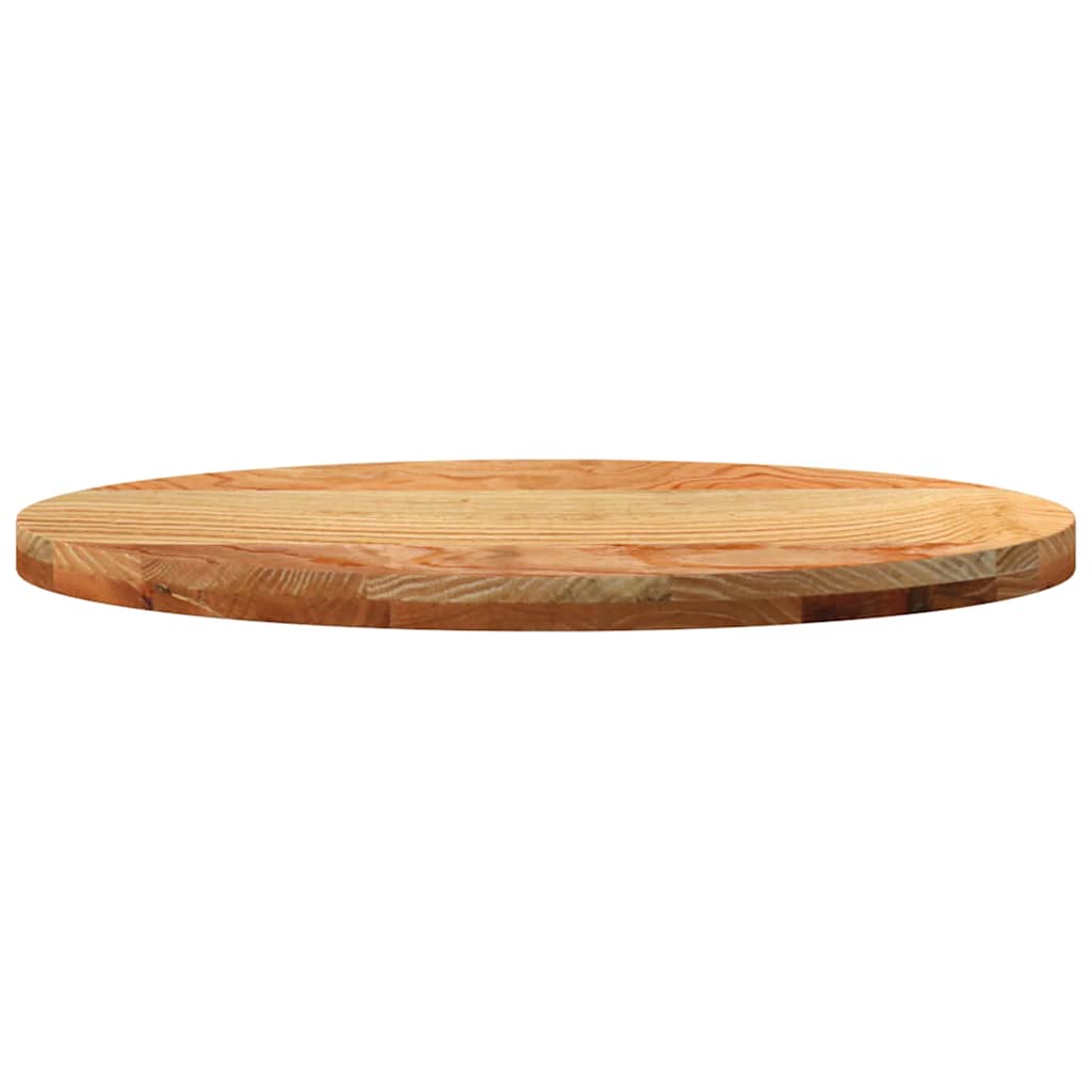 Dessus de table 80x40x4 cm bois de chêne massif ovale - XIOS
