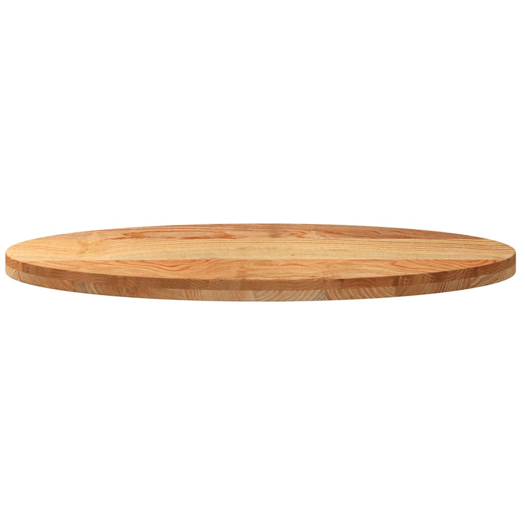 Dessus de table 100x50x4 cm bois de chêne massif ovale - XIOS