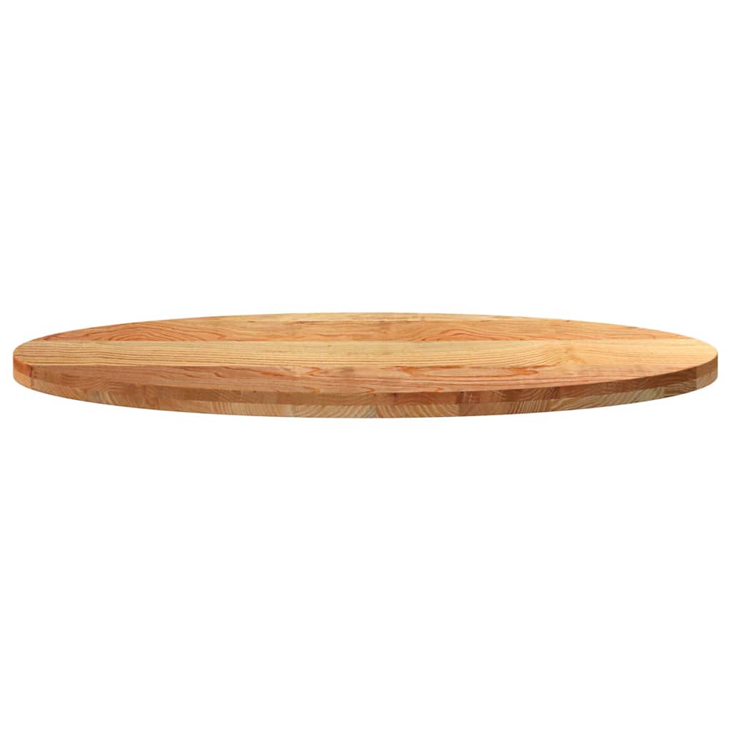 Dessus de table 120x60x4 cm bois de chêne massif ovale - XIOS