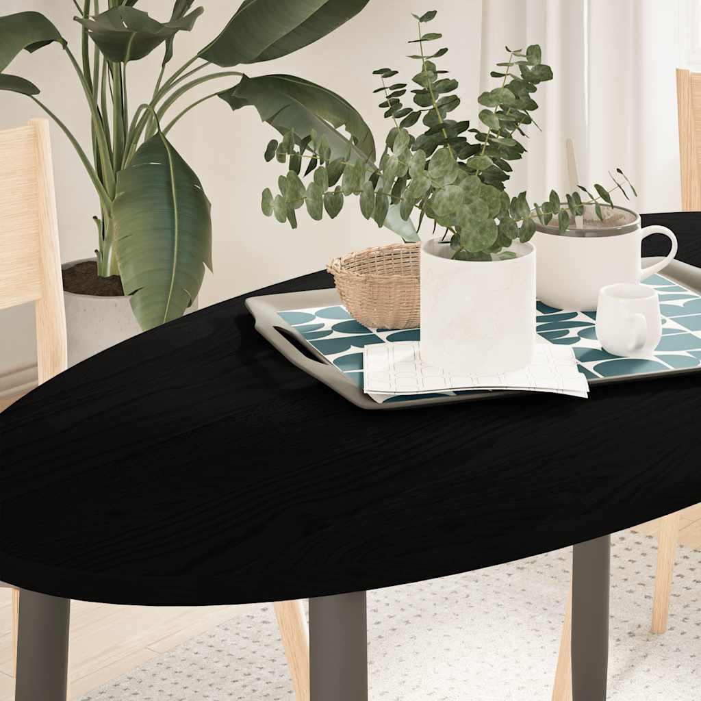 Dessus de table 120x60x2 cm bois de chêne massif ovale - XIOS