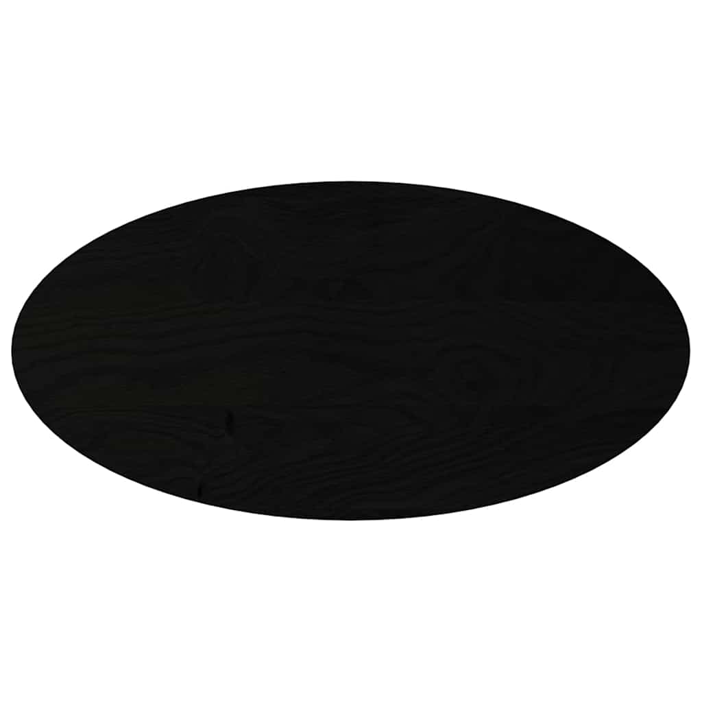 Dessus de table marron foncé 100x50x4cm bois chêne massif ovale - XIOS