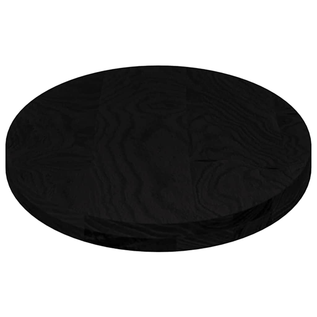 Dessus de table marron foncé 100x50x4cm bois chêne massif ovale - XIOS