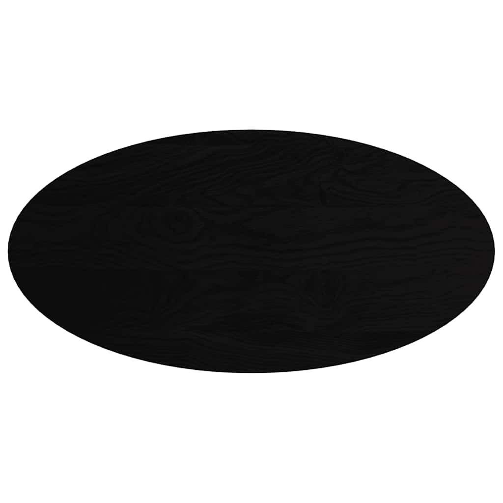 Dessus de table marron foncé 120x60x4cm bois chêne massif ovale - XIOS