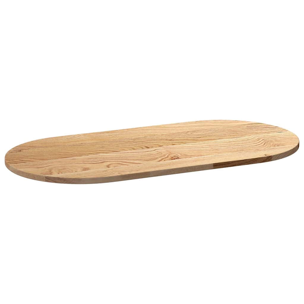 Dessus de table 100x50x2 cm bois de chêne massif ovale - XIOS