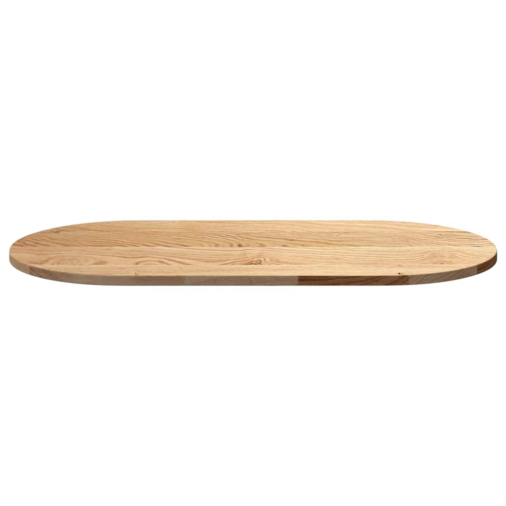 Dessus de table 100x50x2 cm bois de chêne massif ovale - XIOS