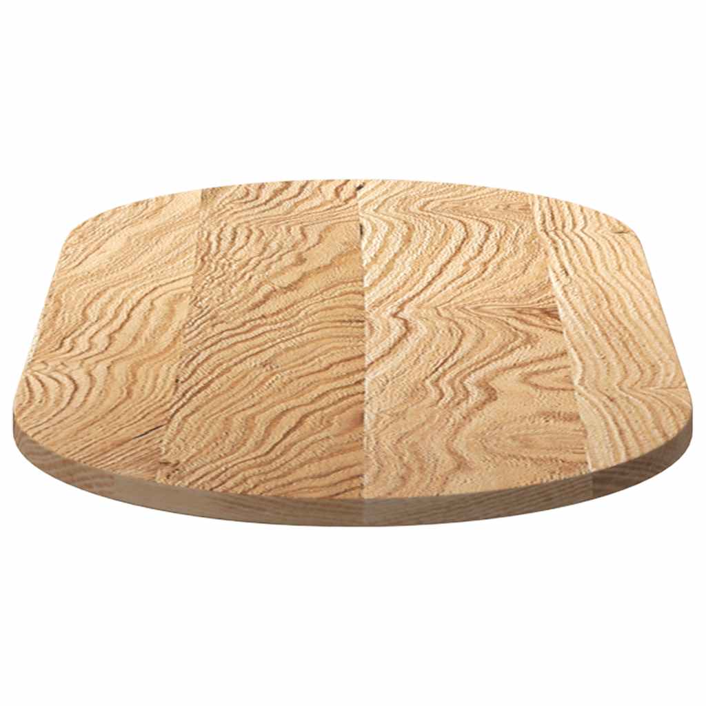 Dessus de table 100x50x2 cm bois de chêne massif ovale - XIOS