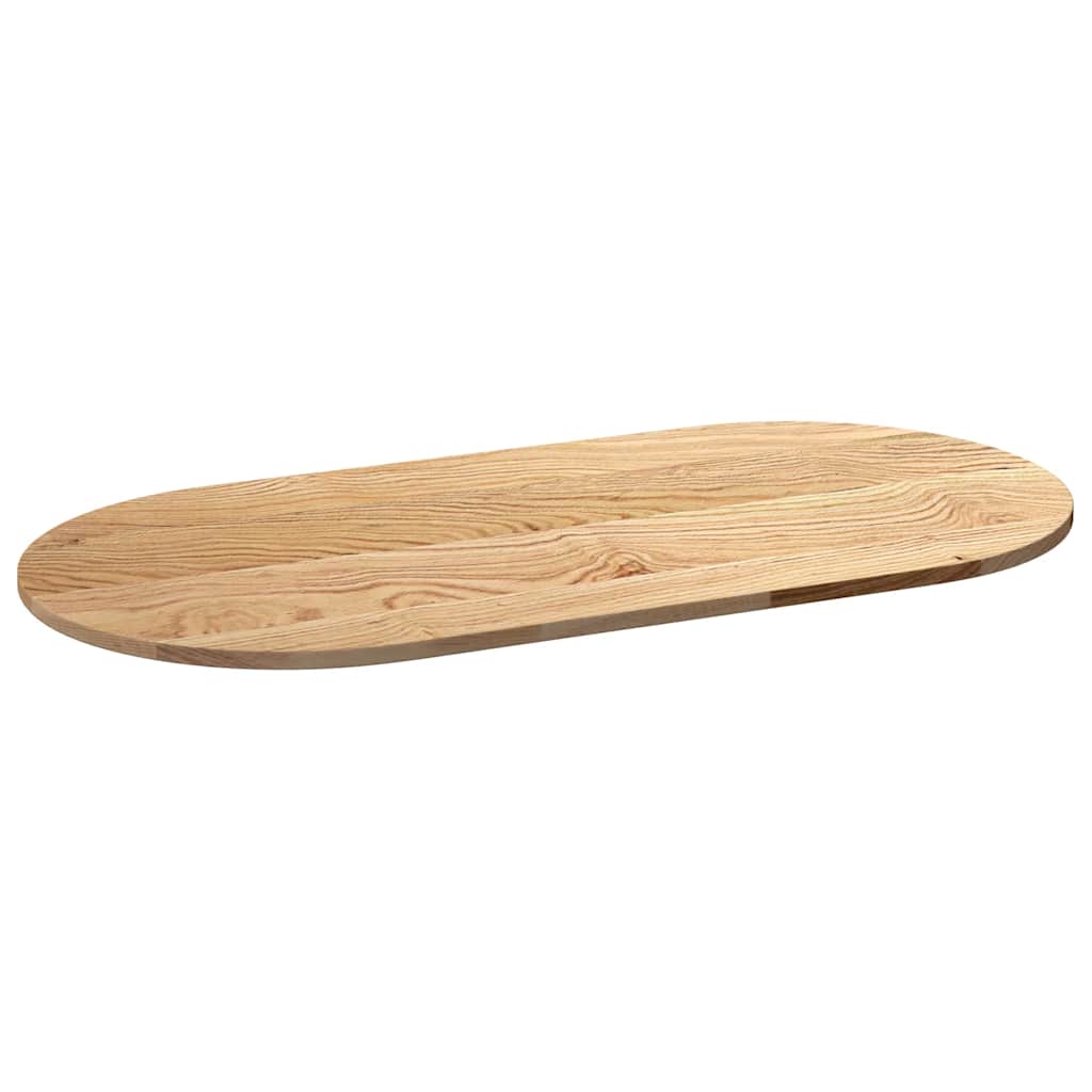 Dessus de table 120x60x2 cm bois de chêne massif ovale - XIOS