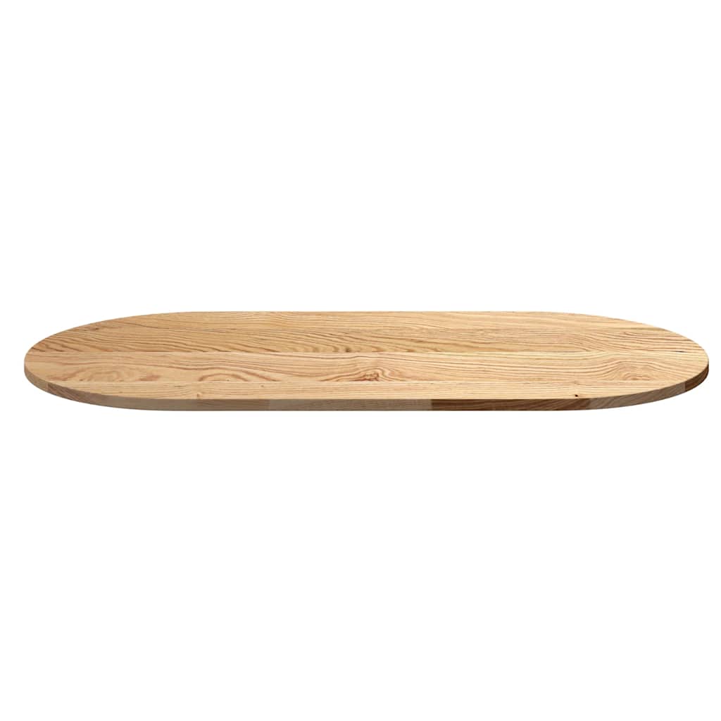 Dessus de table 120x60x2 cm bois de chêne massif ovale - XIOS