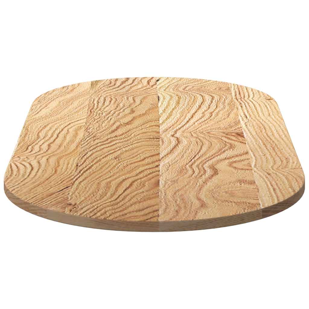 Dessus de table 120x60x2 cm bois de chêne massif ovale - XIOS