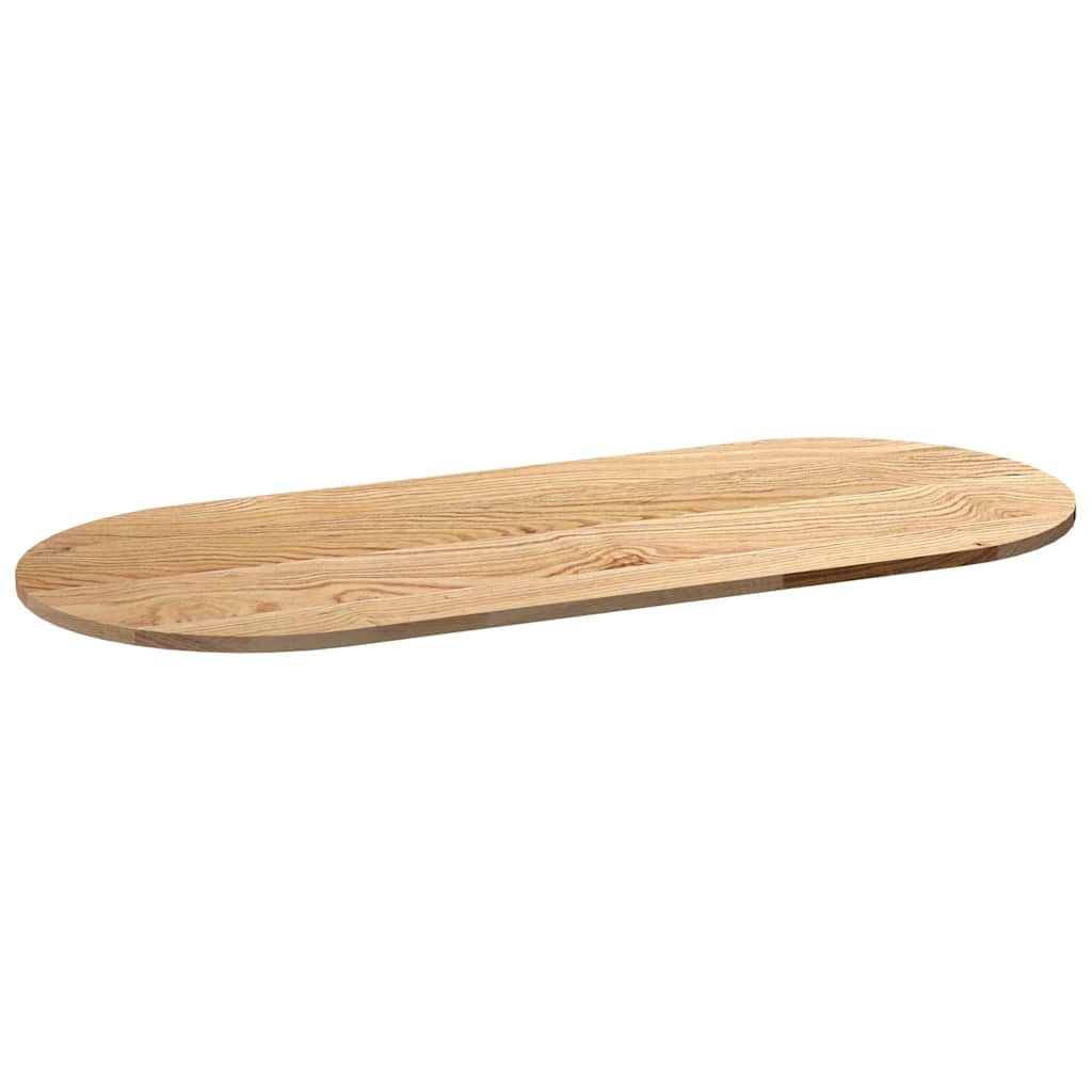 Dessus de table 140x60x2 cm bois de chêne massif ovale - XIOS