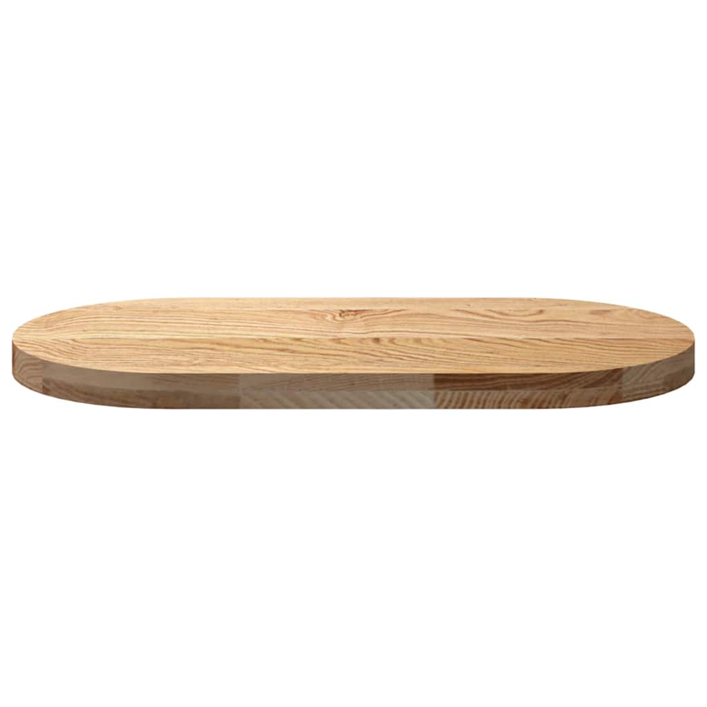 Dessus de table 80x40x4 cm bois de chêne massif ovale - XIOS