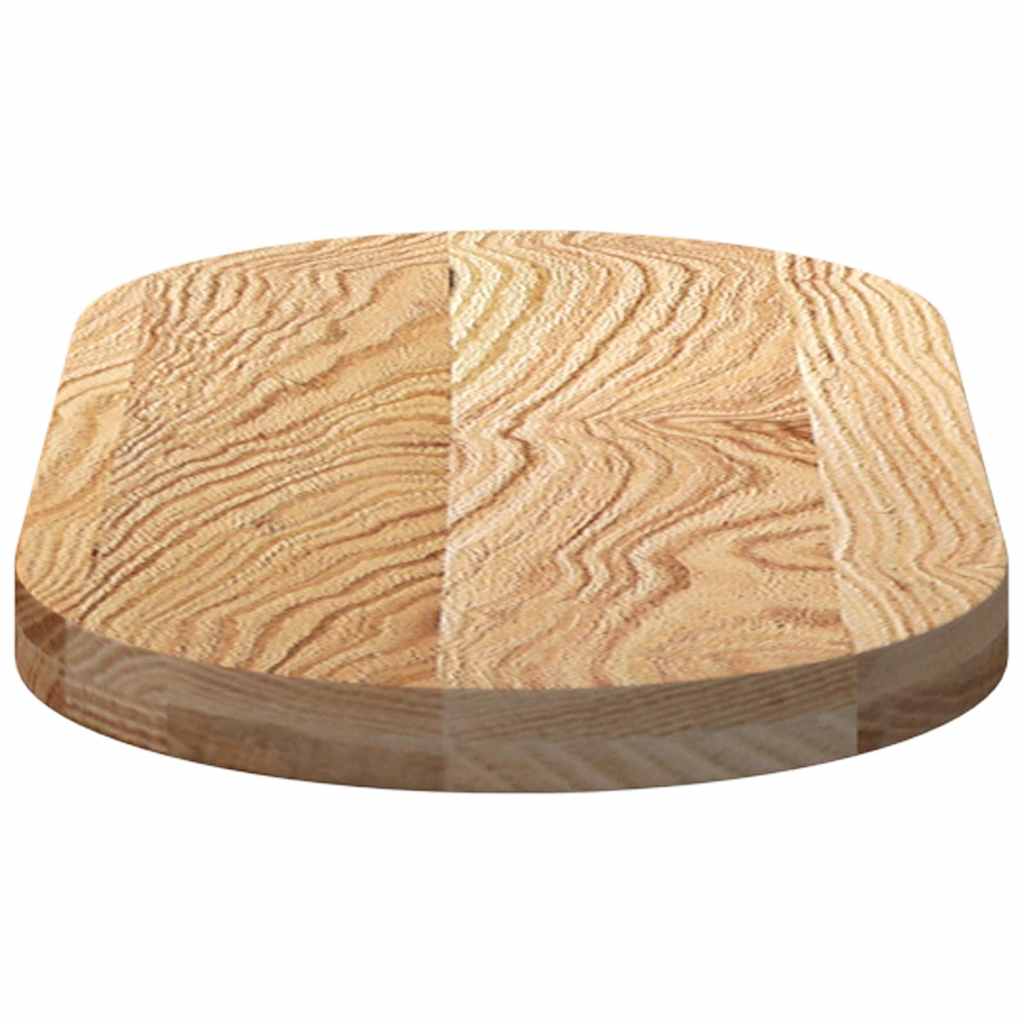 Dessus de table 80x40x4 cm bois de chêne massif ovale - XIOS