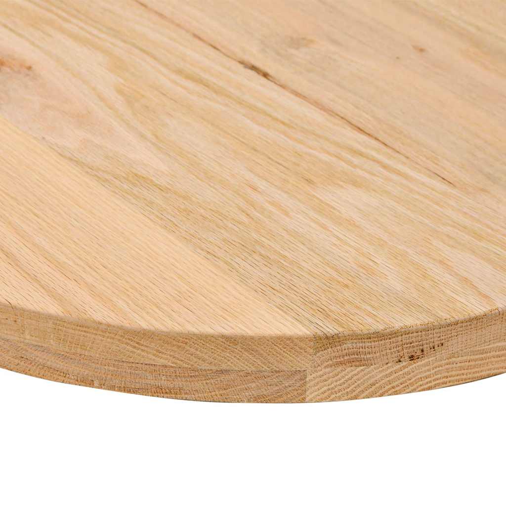 Dessus de table 80x40x4 cm bois de chêne massif ovale - XIOS