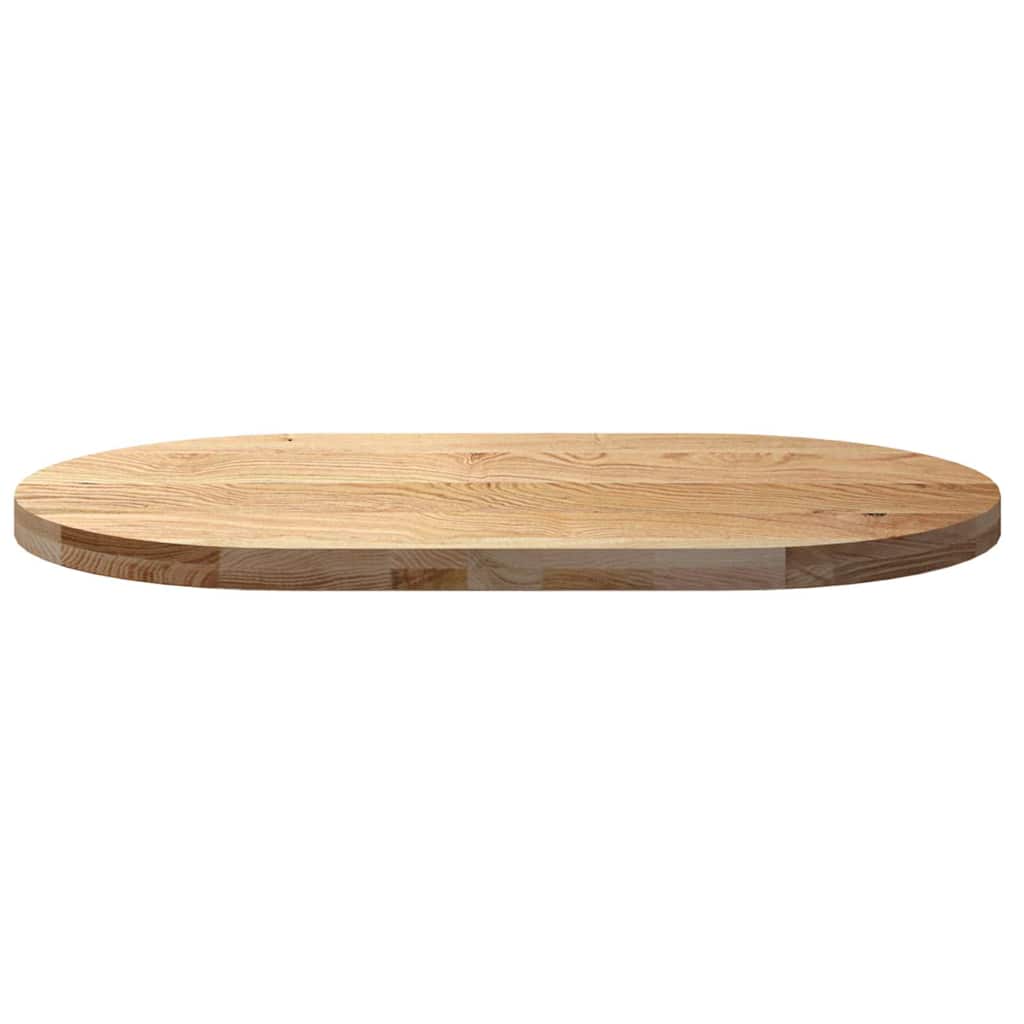 Dessus de table 100x50x4 cm bois de chêne massif ovale - XIOS