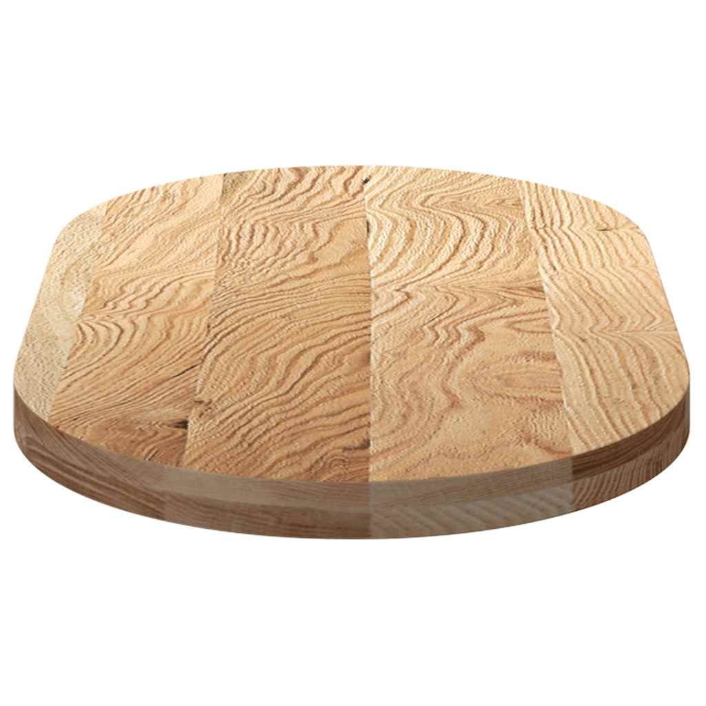 Dessus de table 100x50x4 cm bois de chêne massif ovale - XIOS