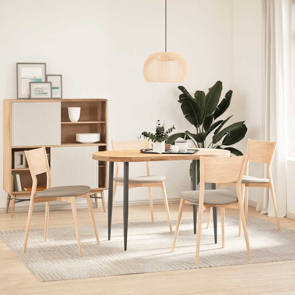Dessus de table 120x60x4 cm bois de chêne massif ovale - XIOS