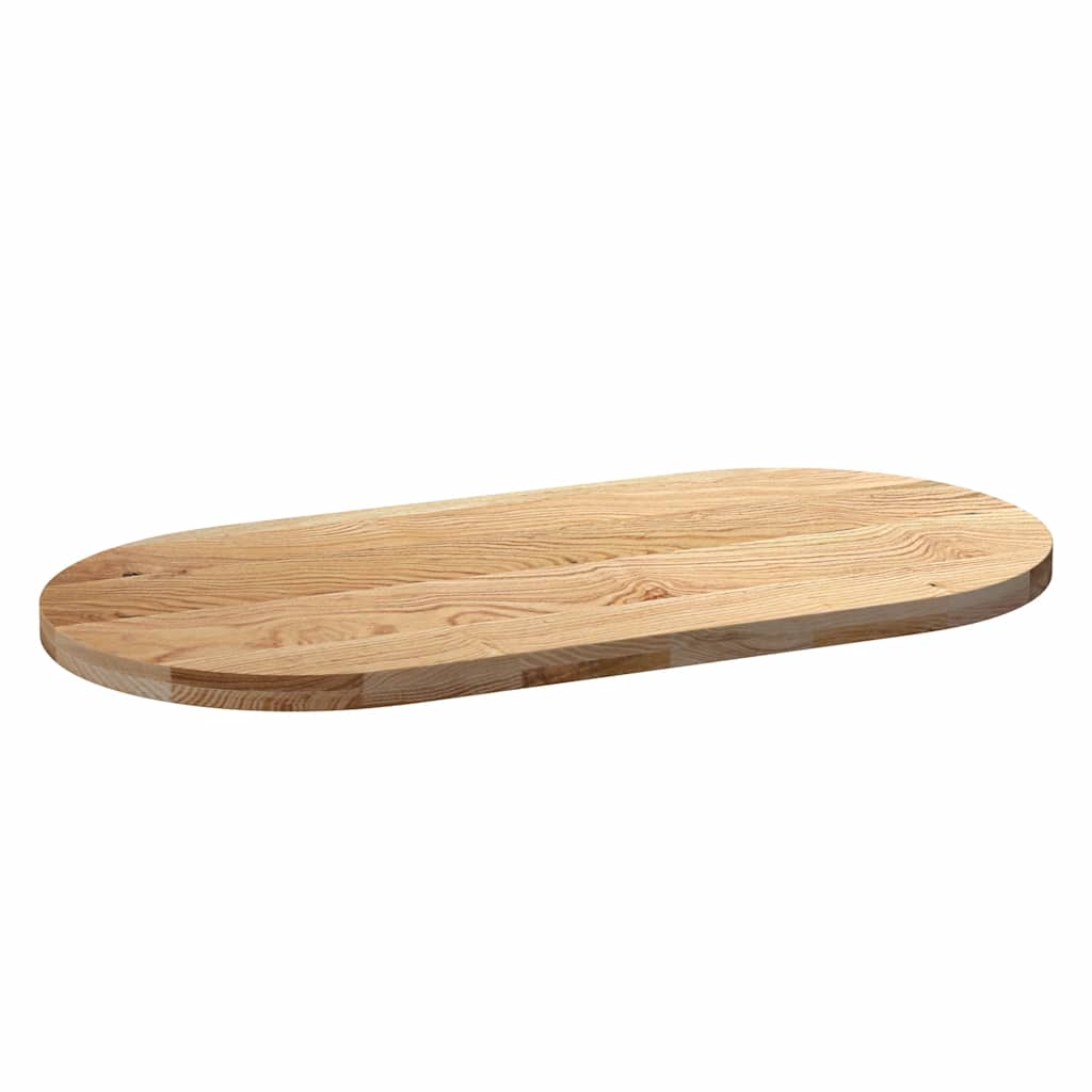 Dessus de table 120x60x4 cm bois de chêne massif ovale - XIOS