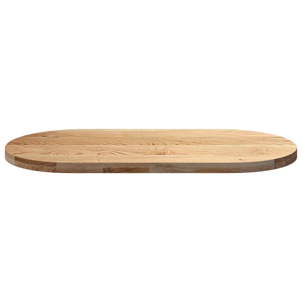 Dessus de table 120x60x4 cm bois de chêne massif ovale - XIOS