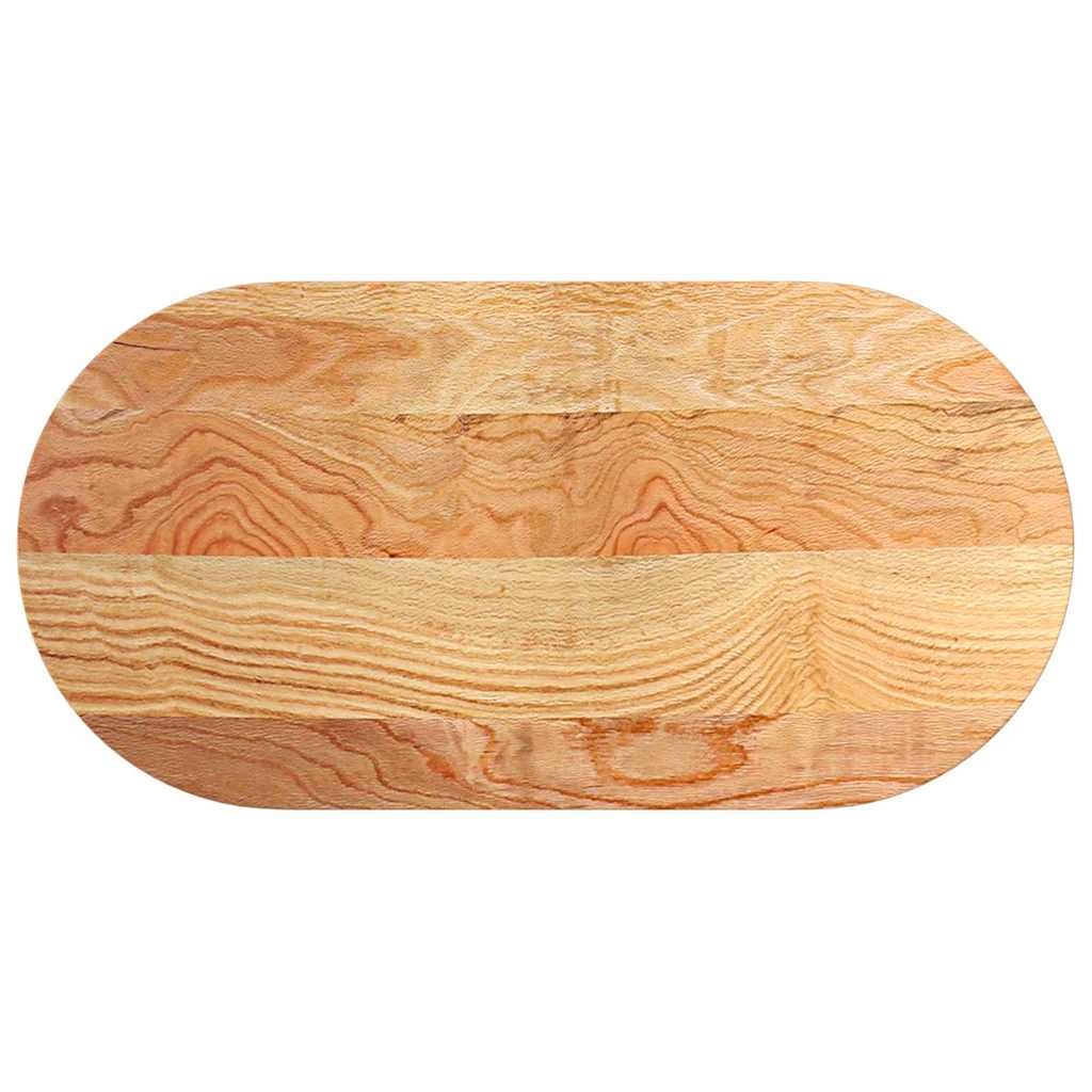 Dessus de table 100x50x2 cm bois de chêne massif ovale - XIOS