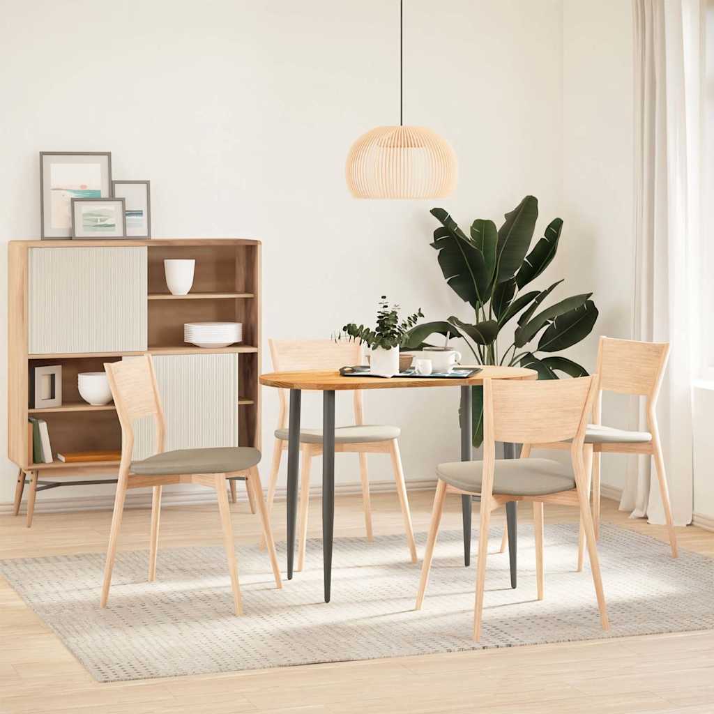 Dessus de table 100x50x2 cm bois de chêne massif ovale - XIOS