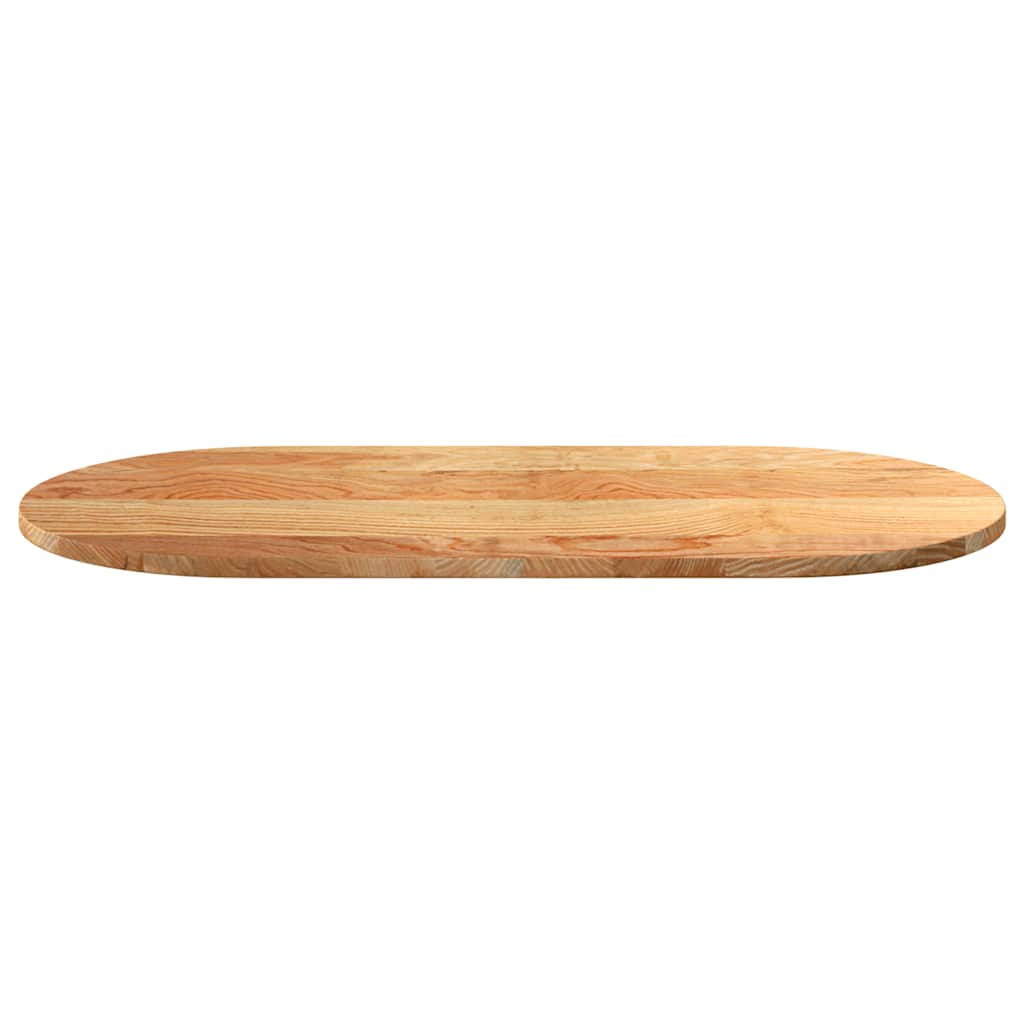 Dessus de table 100x50x2 cm bois de chêne massif ovale - XIOS