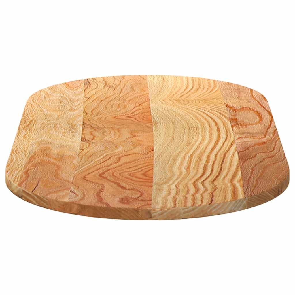Dessus de table 100x50x2 cm bois de chêne massif ovale - XIOS