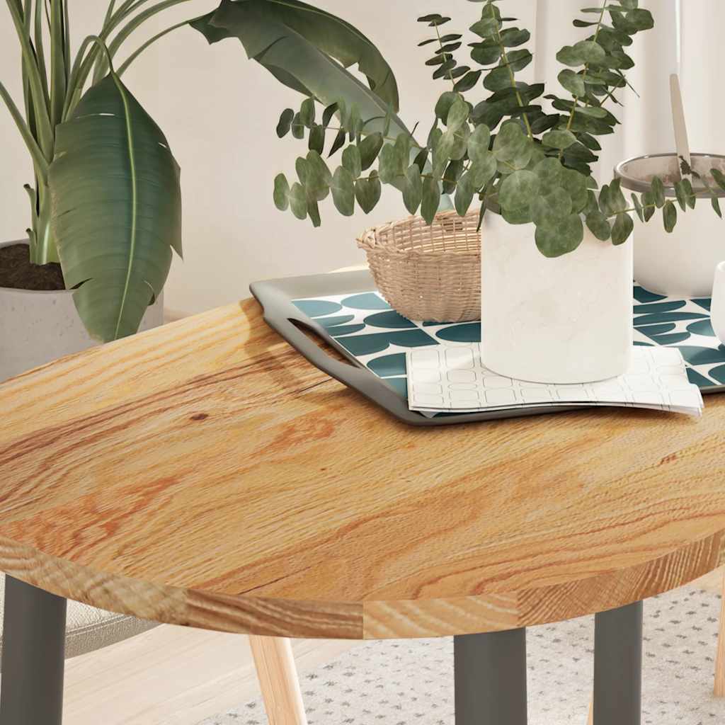 Dessus de table 100x50x2 cm bois de chêne massif ovale - XIOS
