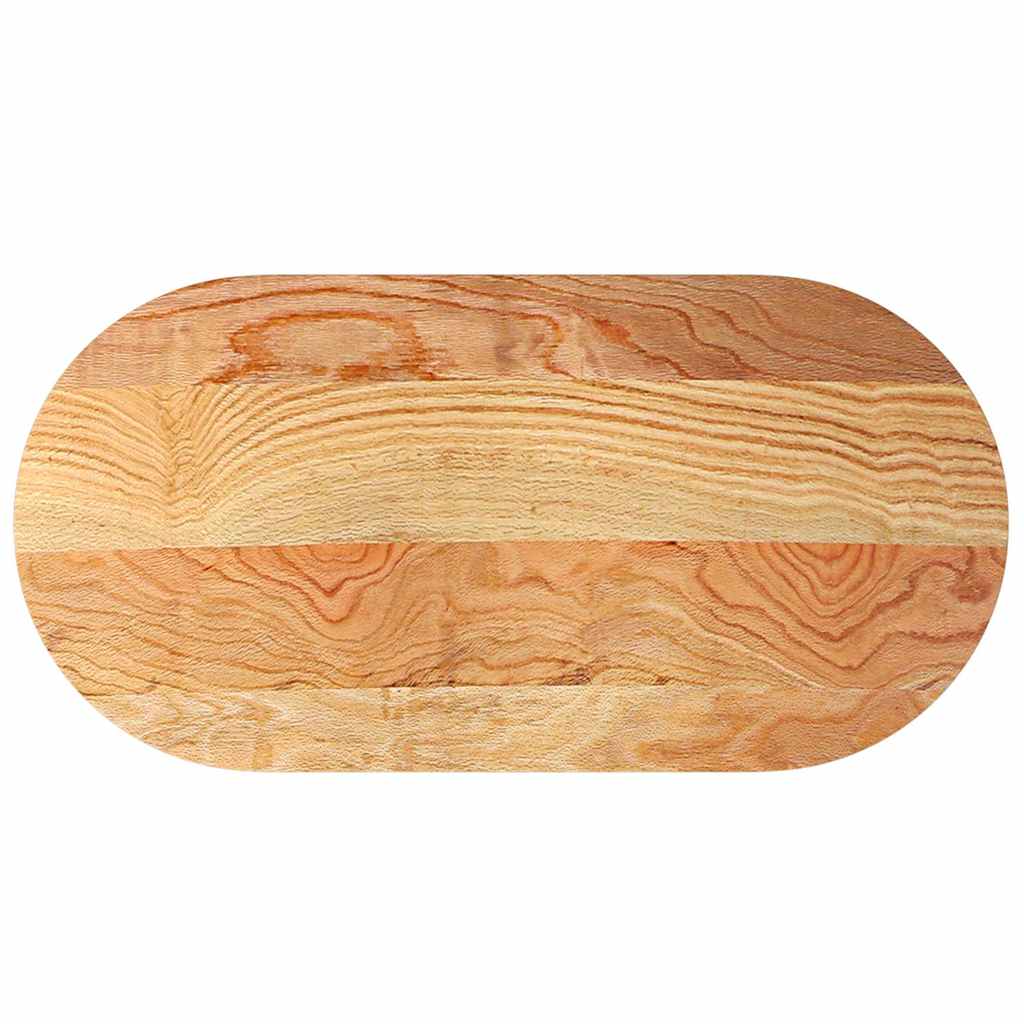 Dessus de table 120x60x2 cm bois de chêne massif ovale - XIOS