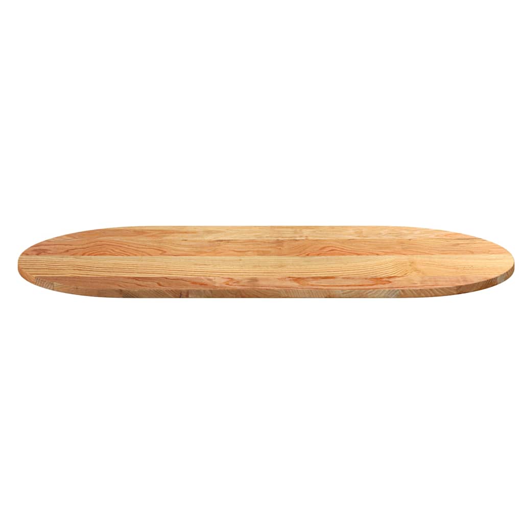 Dessus de table 120x60x2 cm bois de chêne massif ovale - XIOS