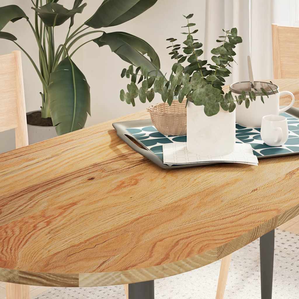 Dessus de table 140x60x2 cm bois de chêne massif ovale - XIOS