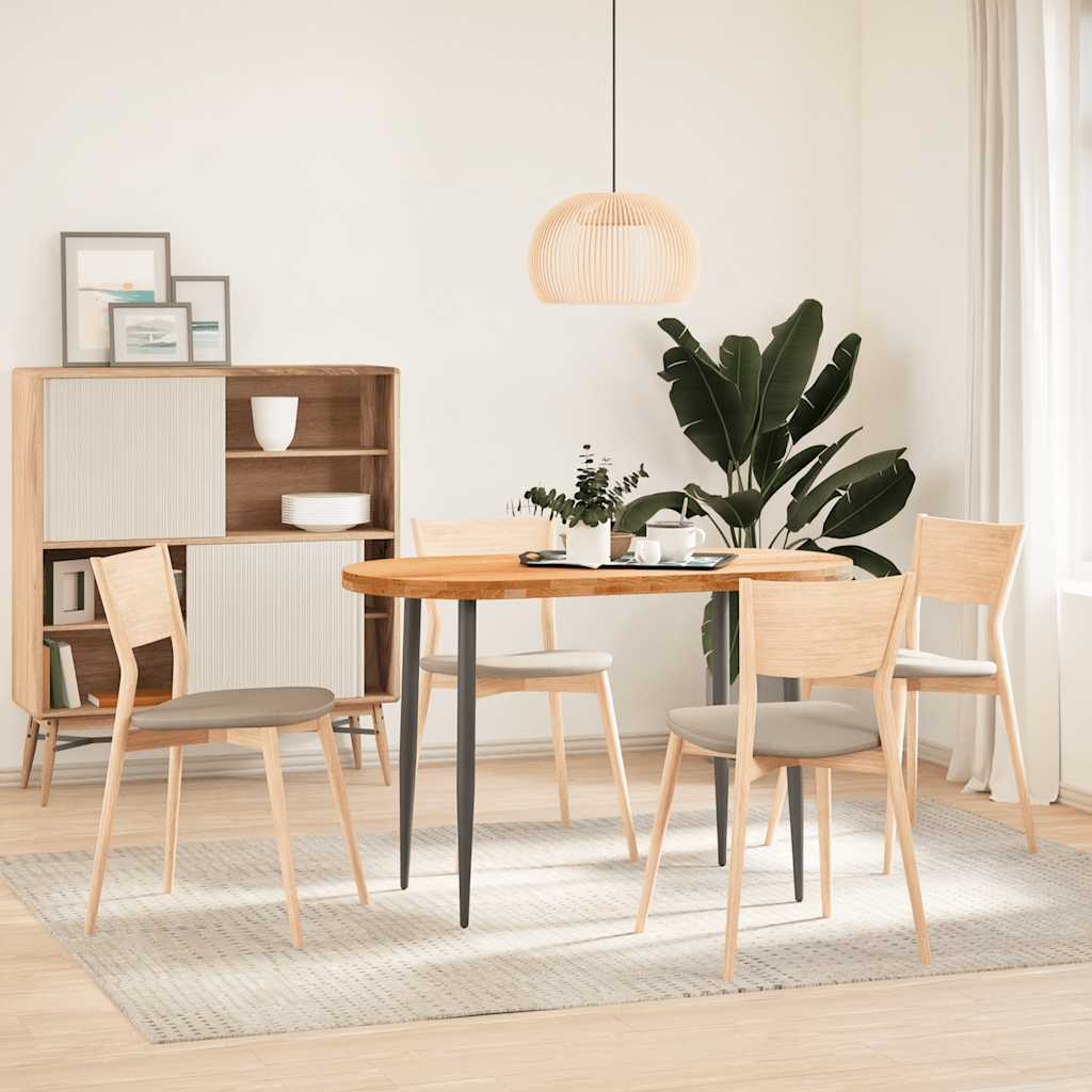 Dessus de table 120x60x4 cm bois de chêne massif ovale - XIOS