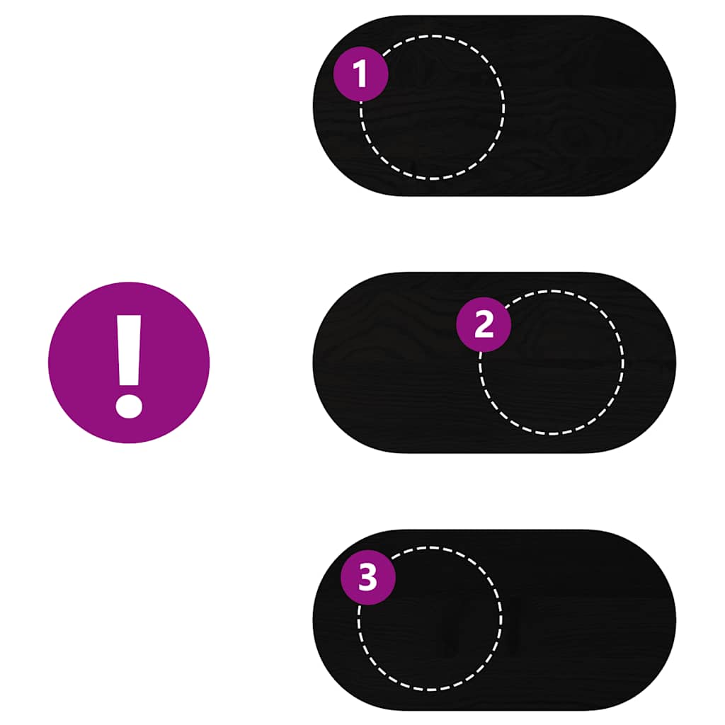 Dessus de table marron foncé 80x40x4 cm bois chêne massif ovale - XIOS