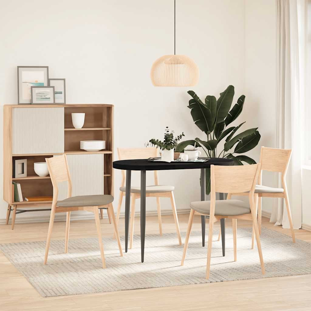 Dessus de table marron foncé 100x50x4cm bois chêne massif ovale - XIOS