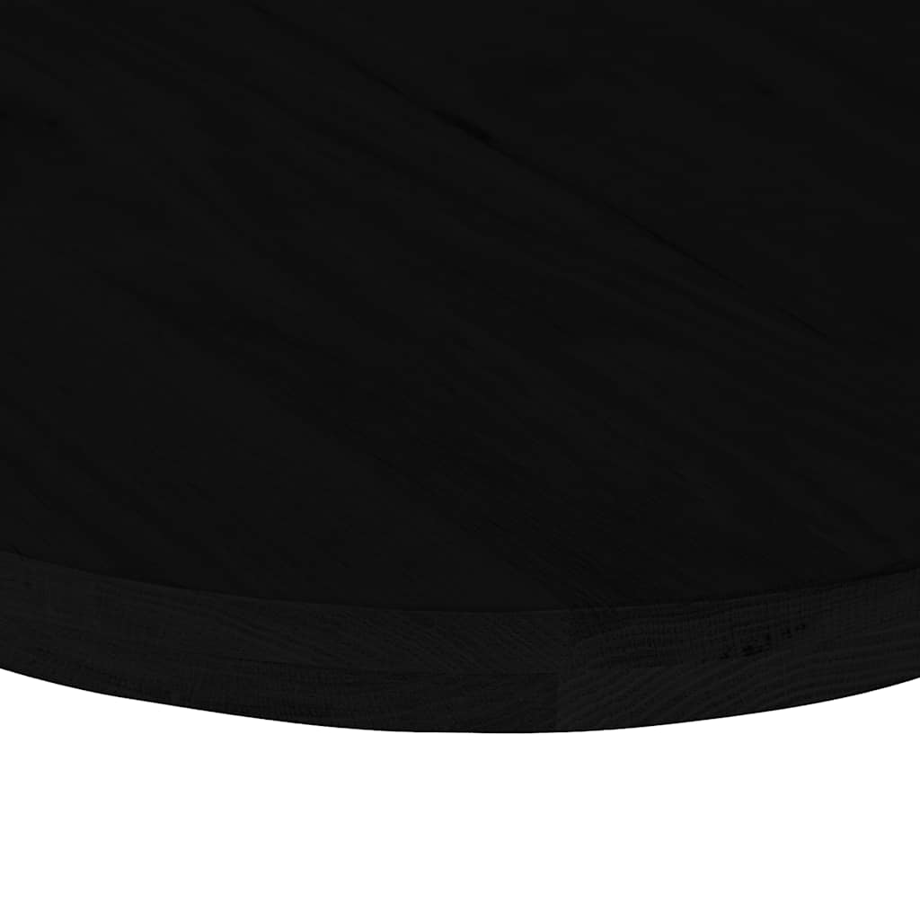 Dessus de table marron foncé 100x50x4cm bois chêne massif ovale - XIOS