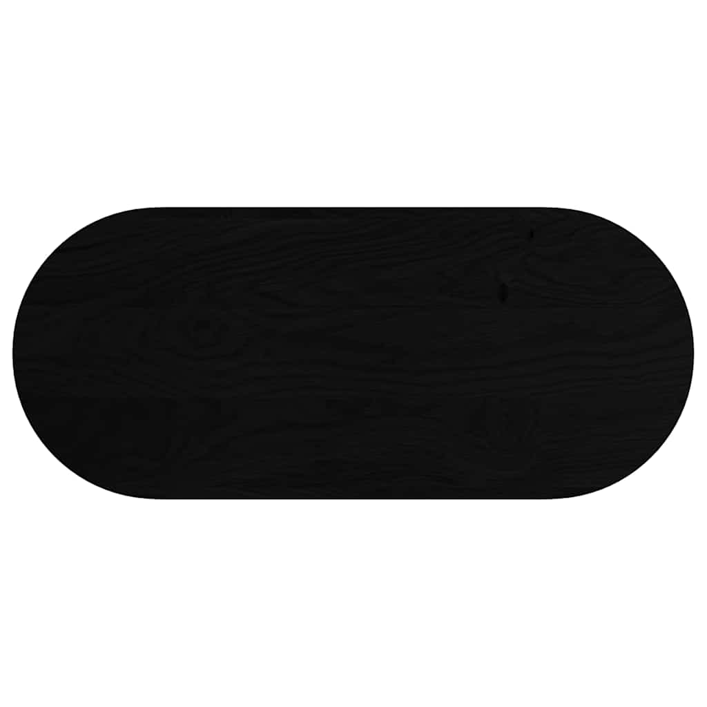 Dessus de table marron foncé 140x60x4cm bois chêne massif ovale - XIOS