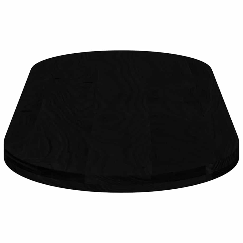 Dessus de table marron foncé 140x60x4cm bois chêne massif ovale - XIOS