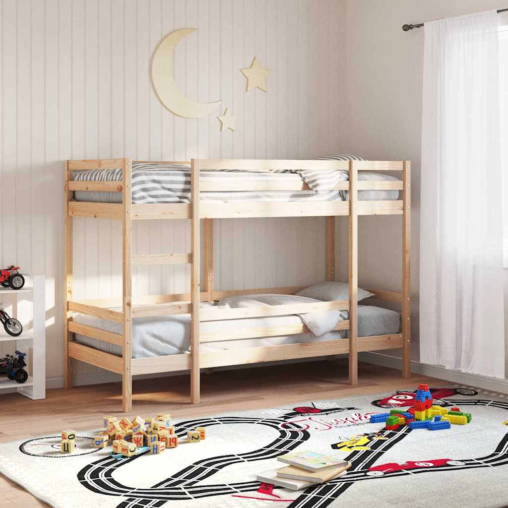 Lit superposé sans matelas 90x190 cm bois de pin massif - XIOS