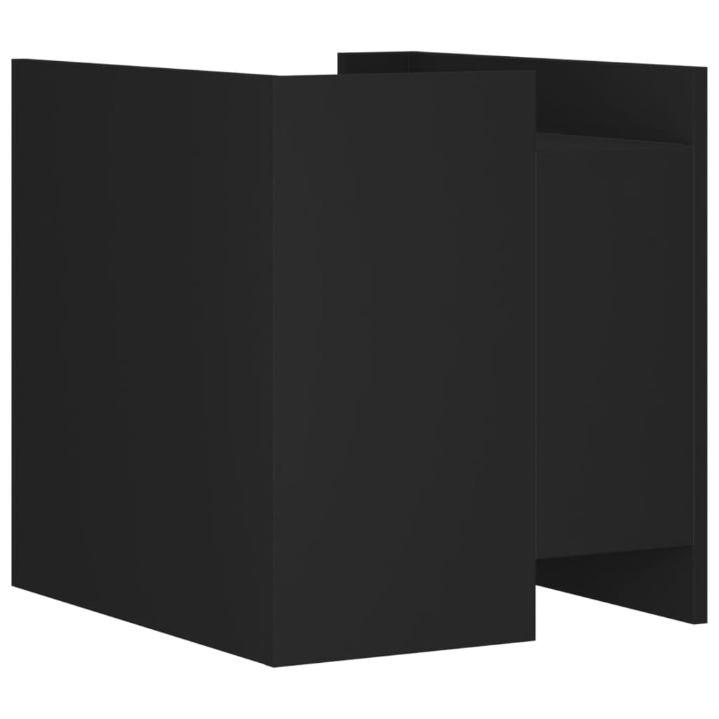 Table de chevet noir 45x50x50 cm bois d’ingénierie - XIOS