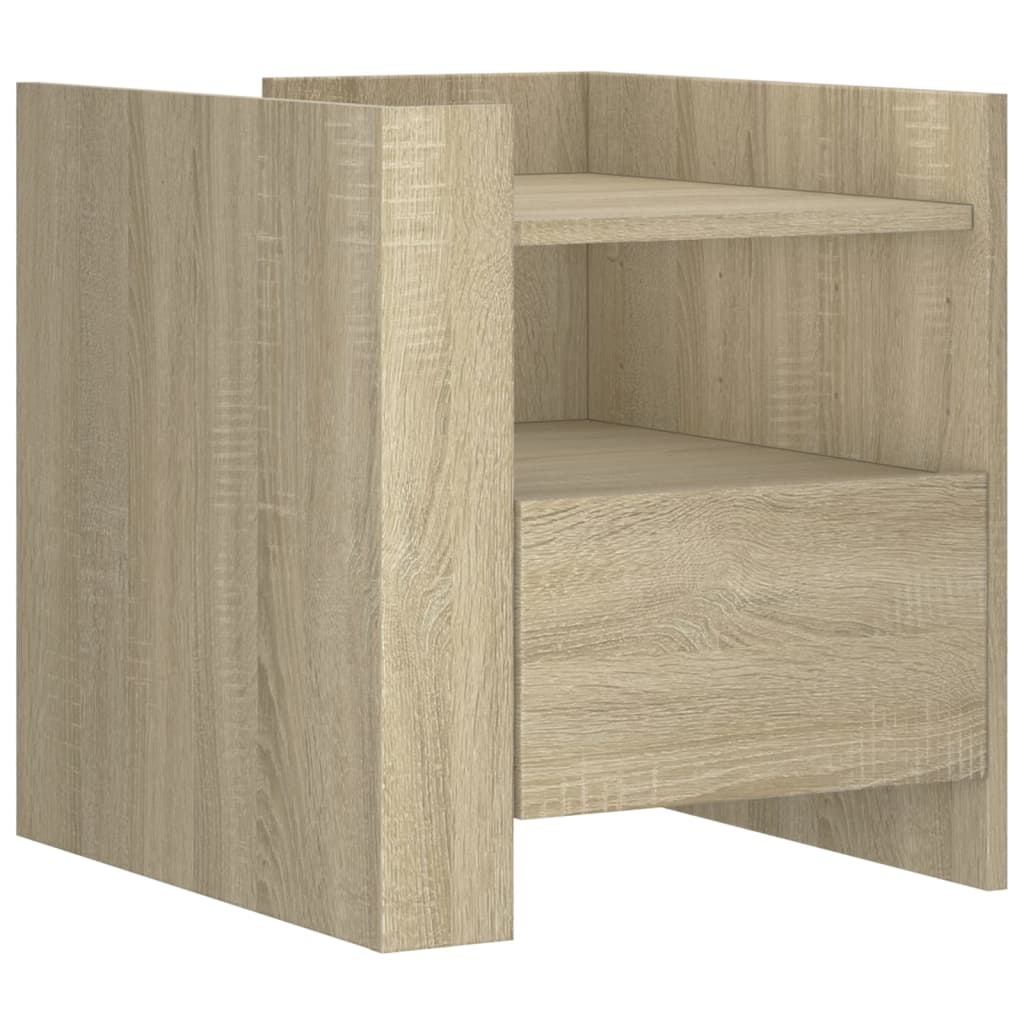 Table de chevet chêne sonoma 45x50x50 cm bois d’ingénierie - XIOS