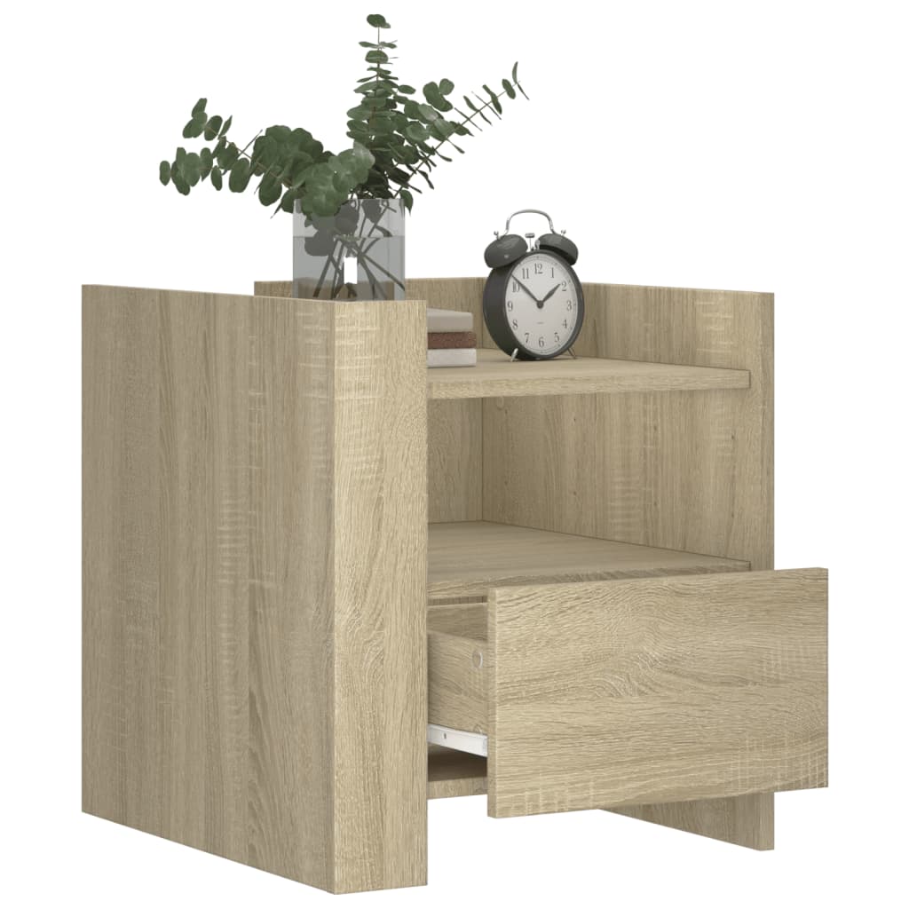 Table de chevet chêne sonoma 45x50x50 cm bois d’ingénierie - XIOS