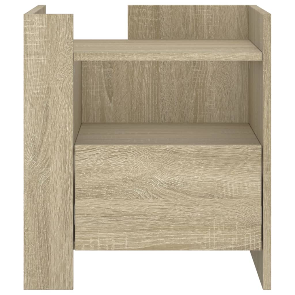 Table de chevet chêne sonoma 45x50x50 cm bois d’ingénierie - XIOS