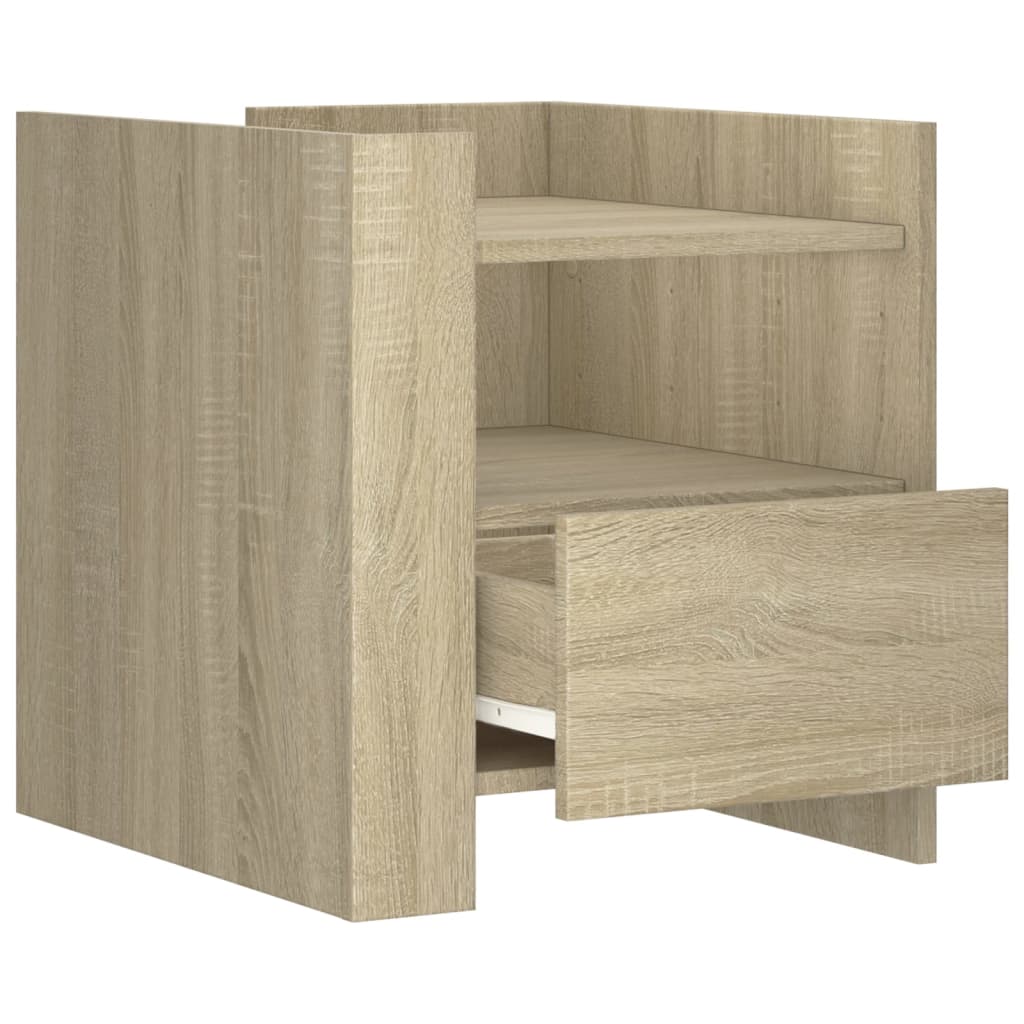 Table de chevet chêne sonoma 45x50x50 cm bois d’ingénierie - XIOS