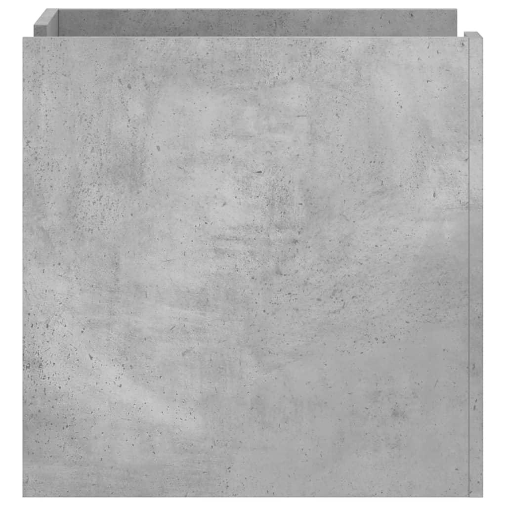 Table de chevet gris béton 45x50x50 cm bois d’ingénierie - XIOS